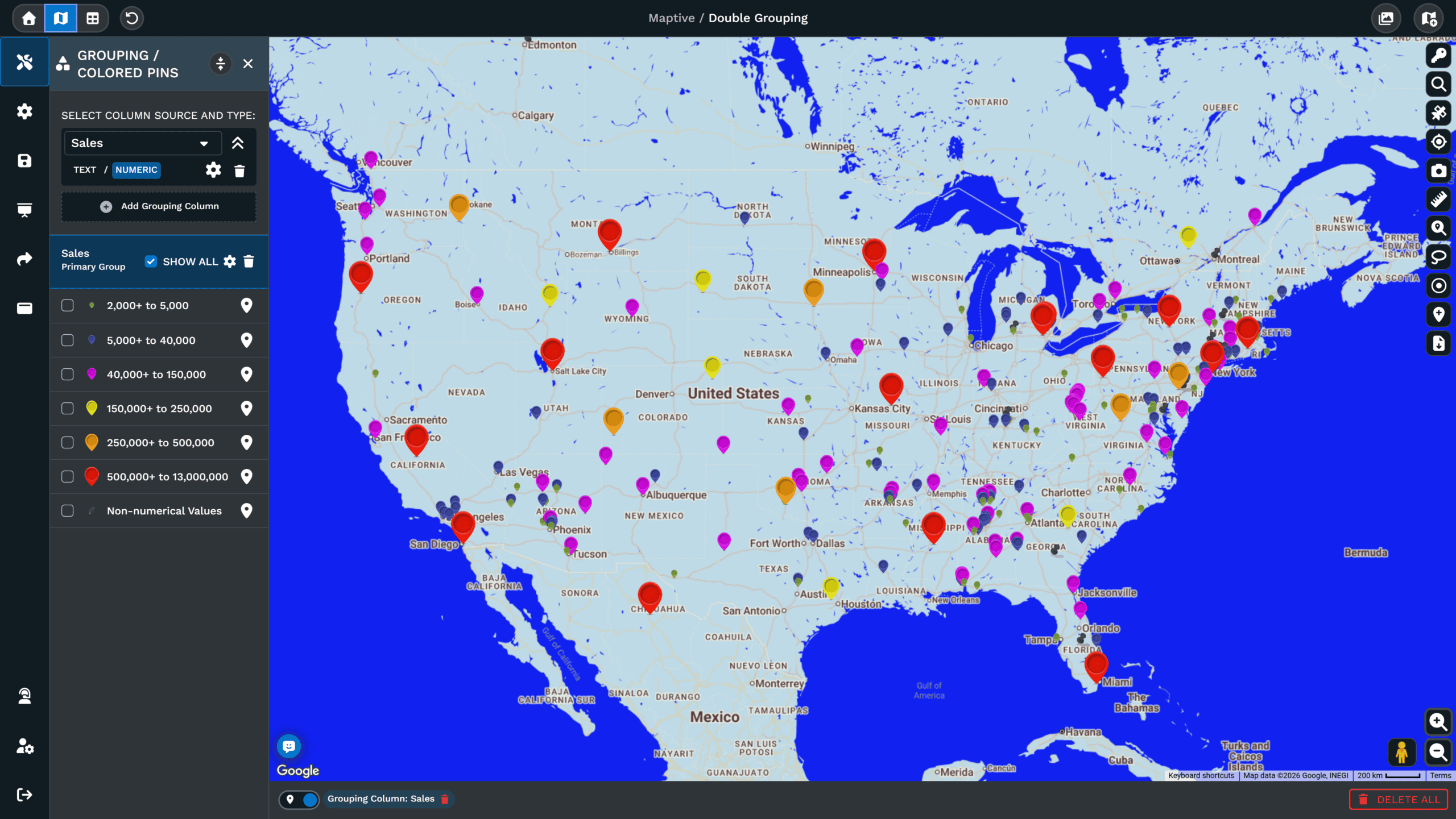 Map Customers and Prospects
