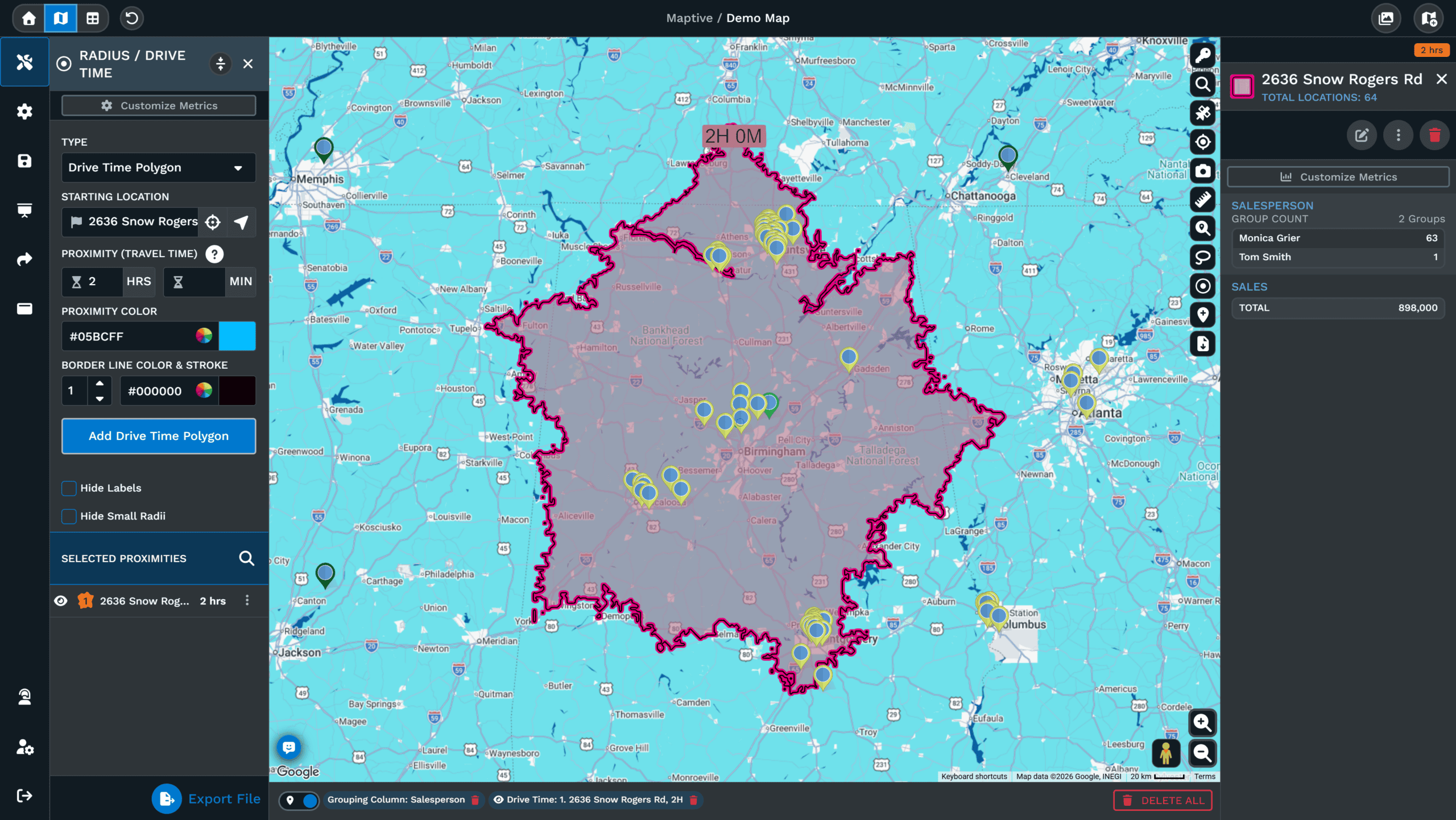 Map Patients and Clinics