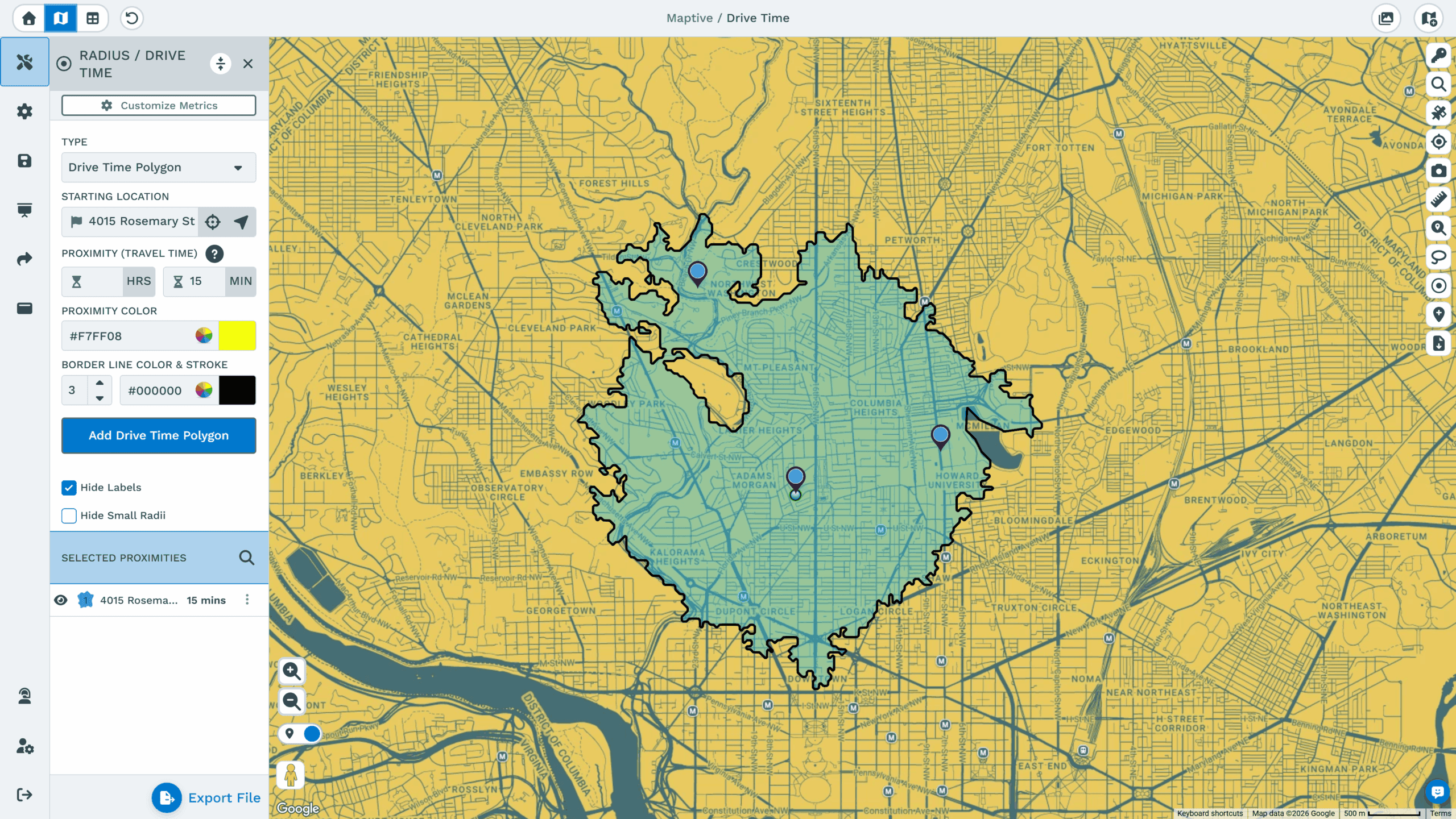 Satellite Base Maps for Site Context
