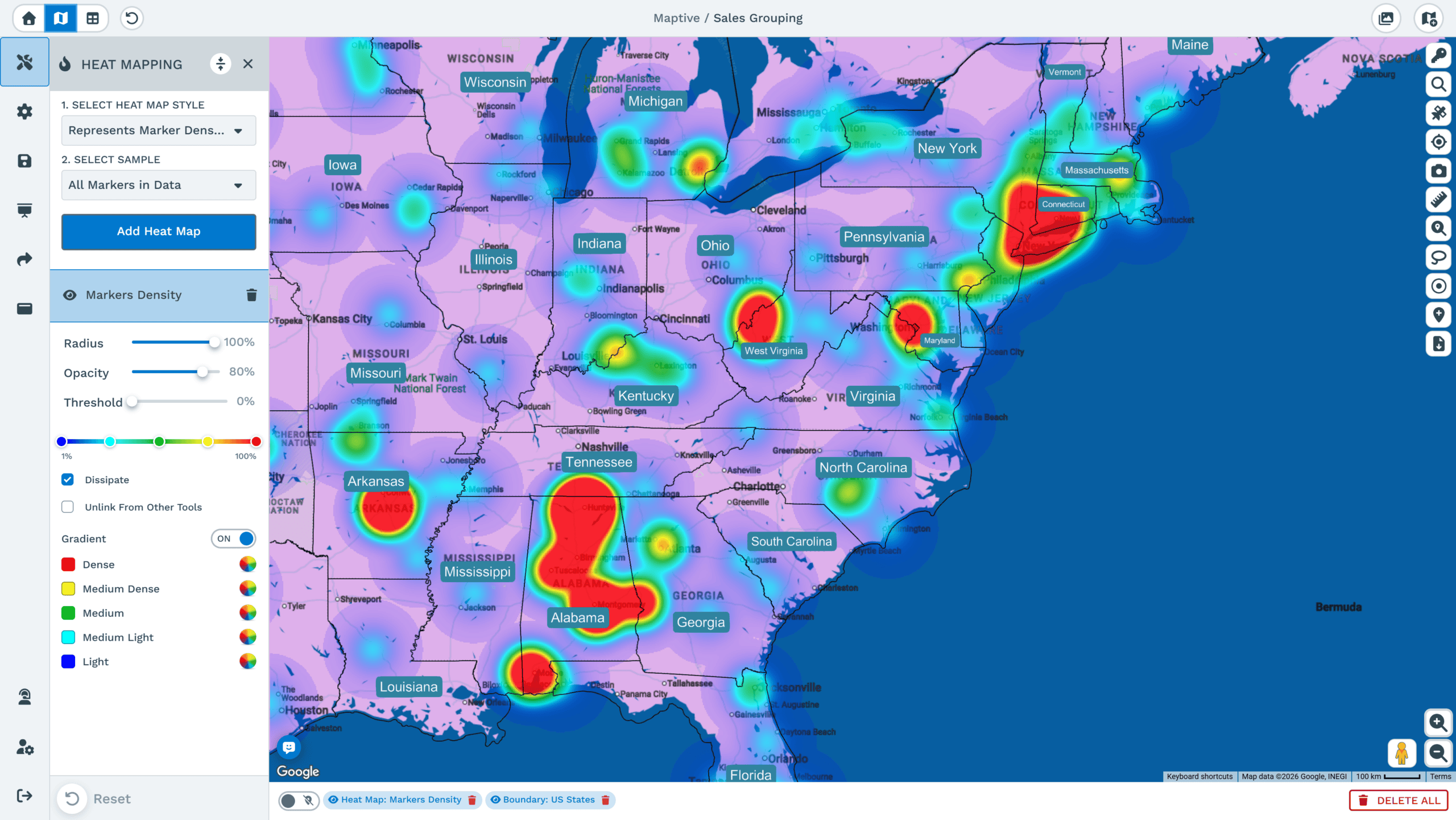 Heat Maps of Survey Responses