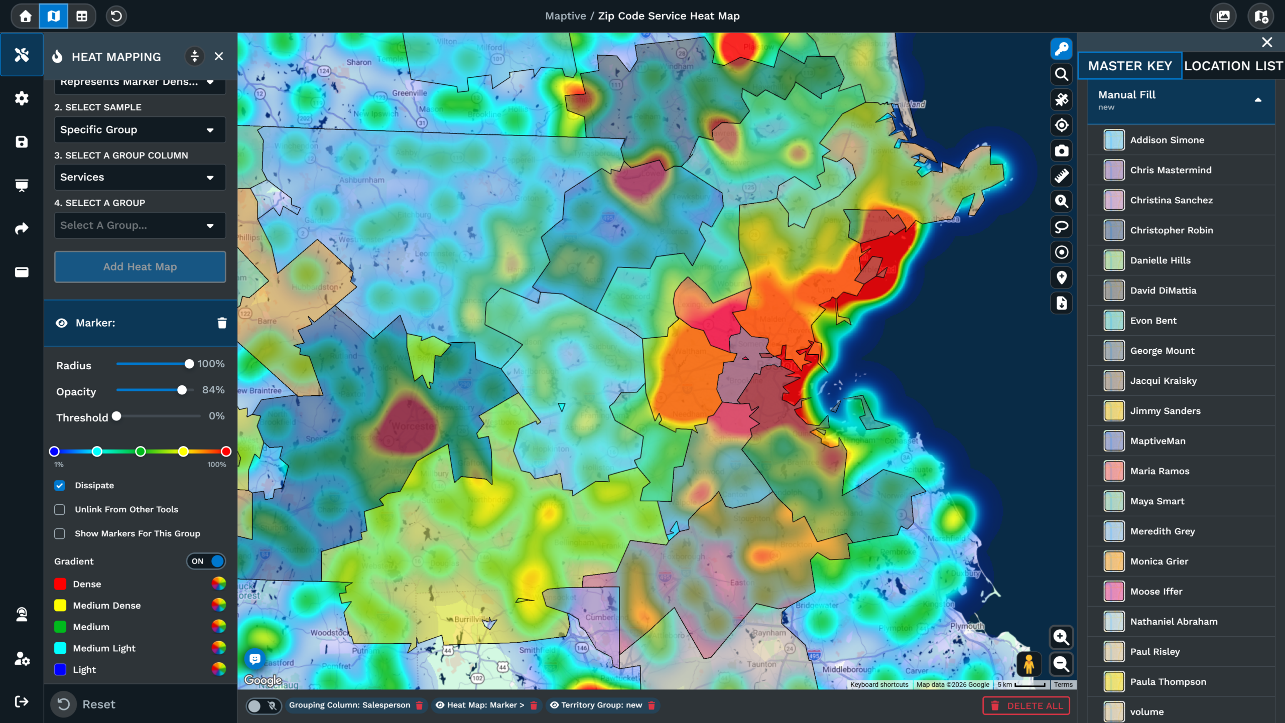 Heat Maps of Job Density