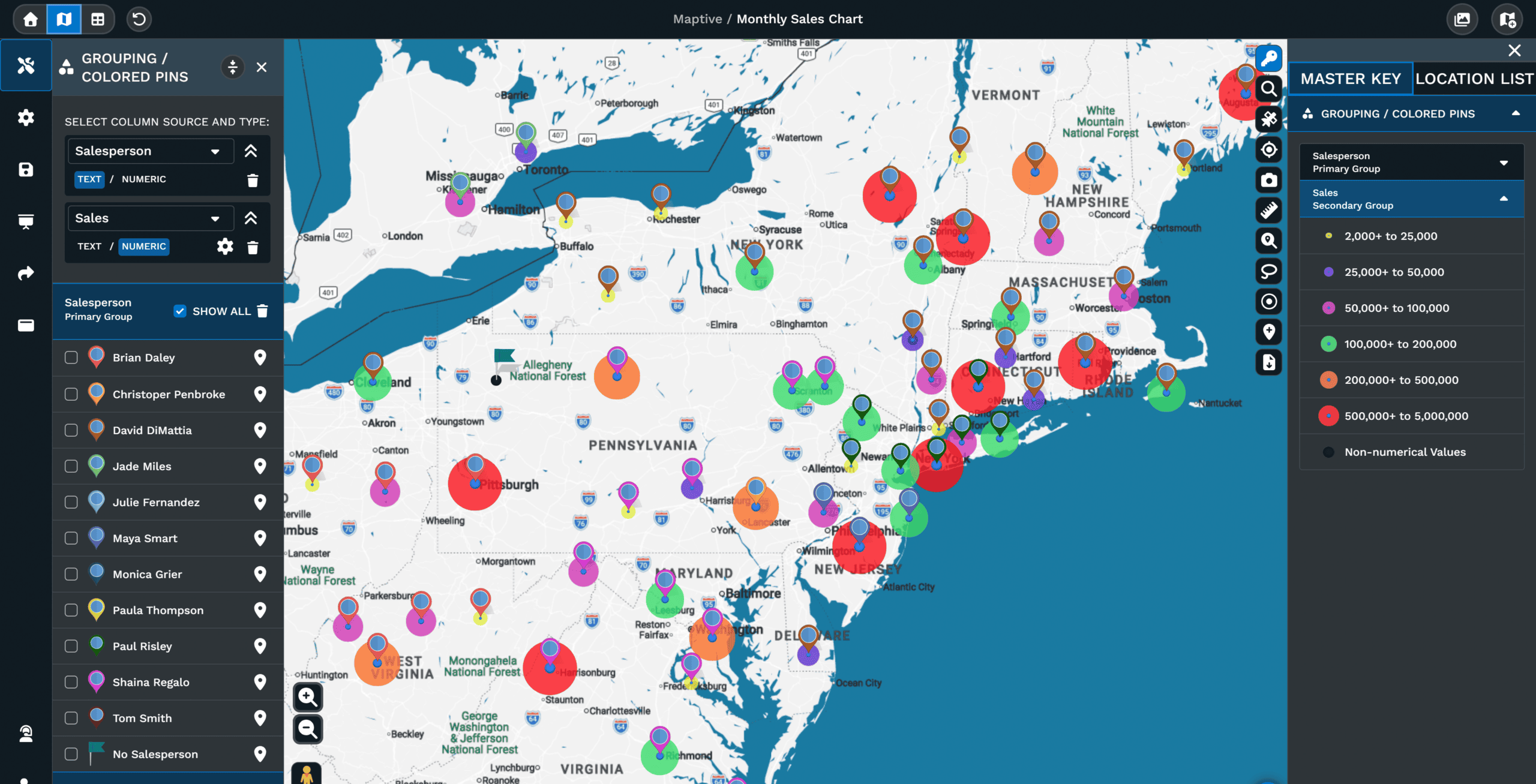 Map Customers and Install Sites