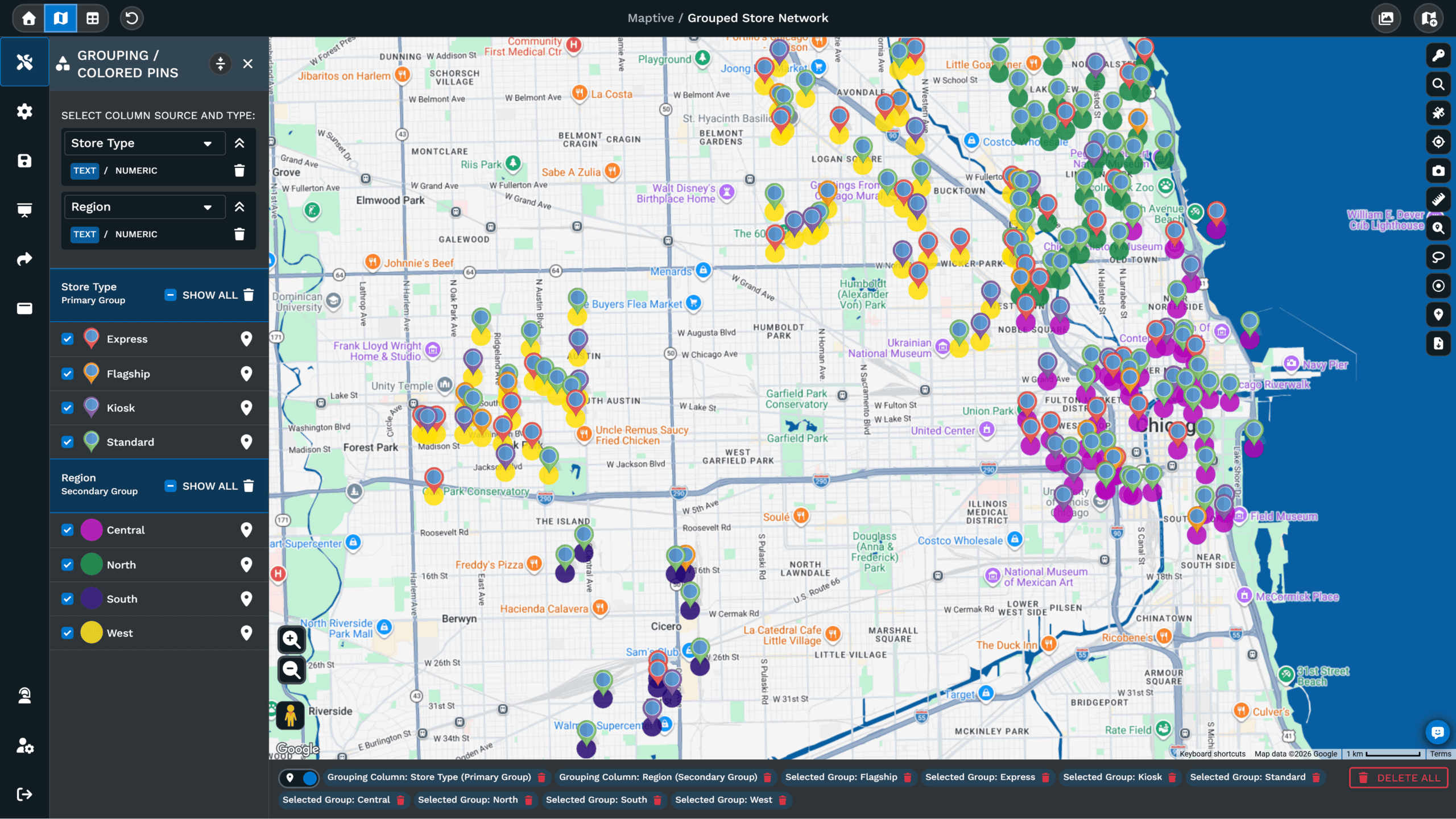Walk Routes by Street
