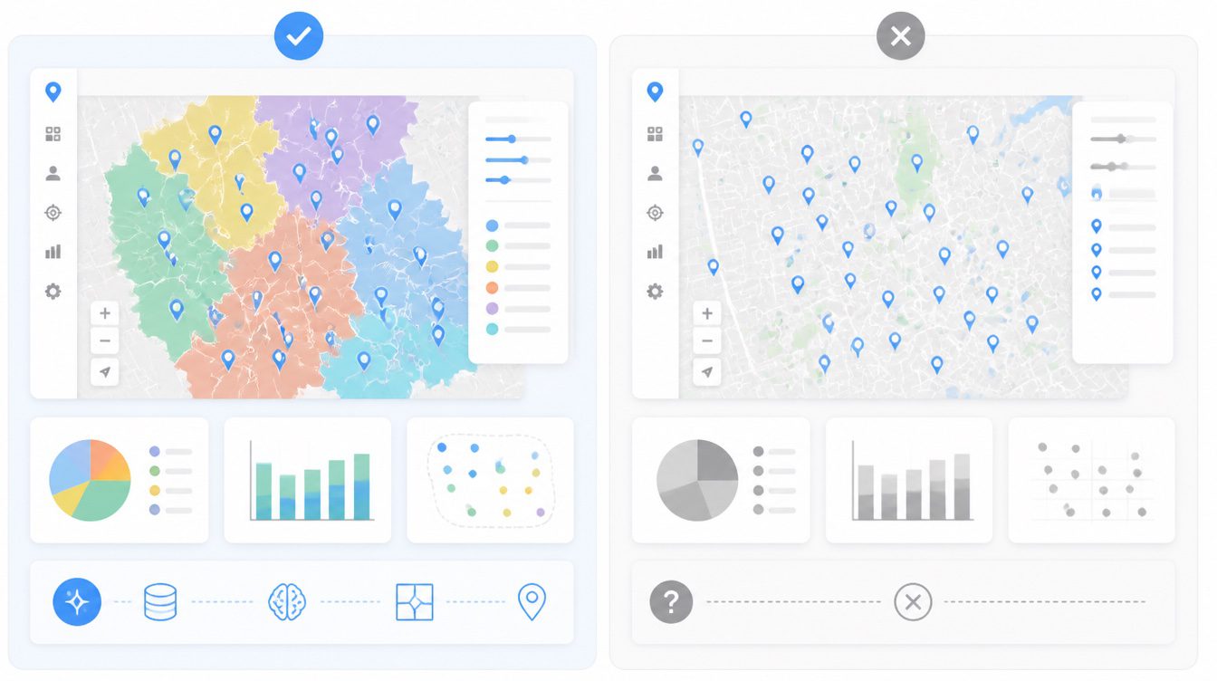 Frequently Asked Questions visual for ai territory optimization: what it does and what it doesn’t.