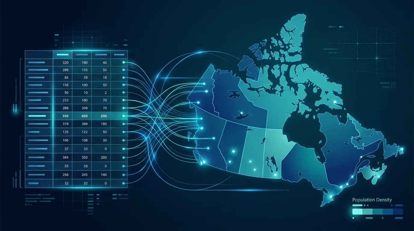 How to Build the Map From Statistics Canada Data