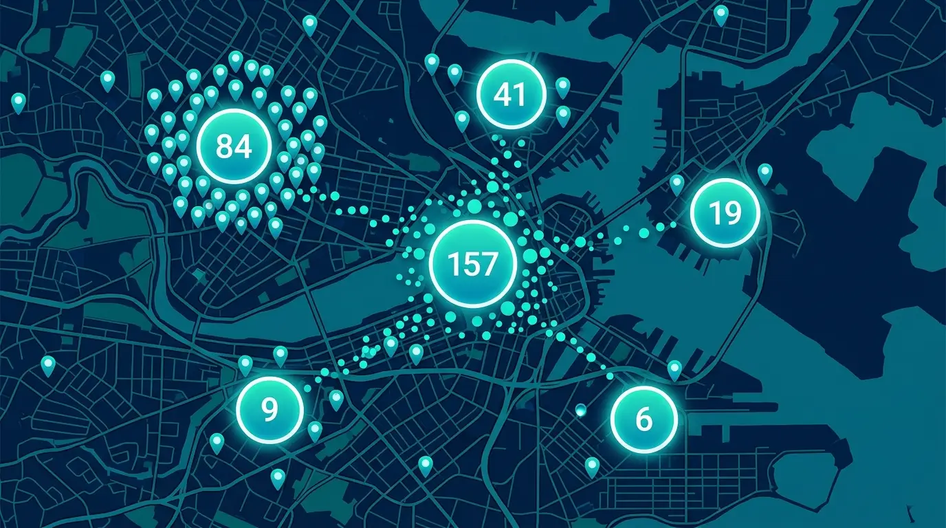 The Mechanics of Marker Clustering