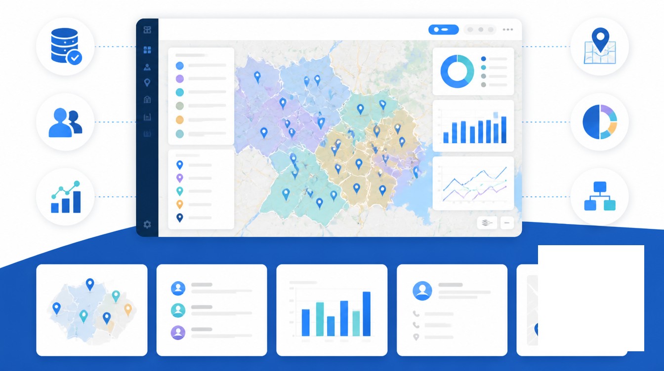 Frequently Asked Questions visual for crm and mapping software: why connected data wins.