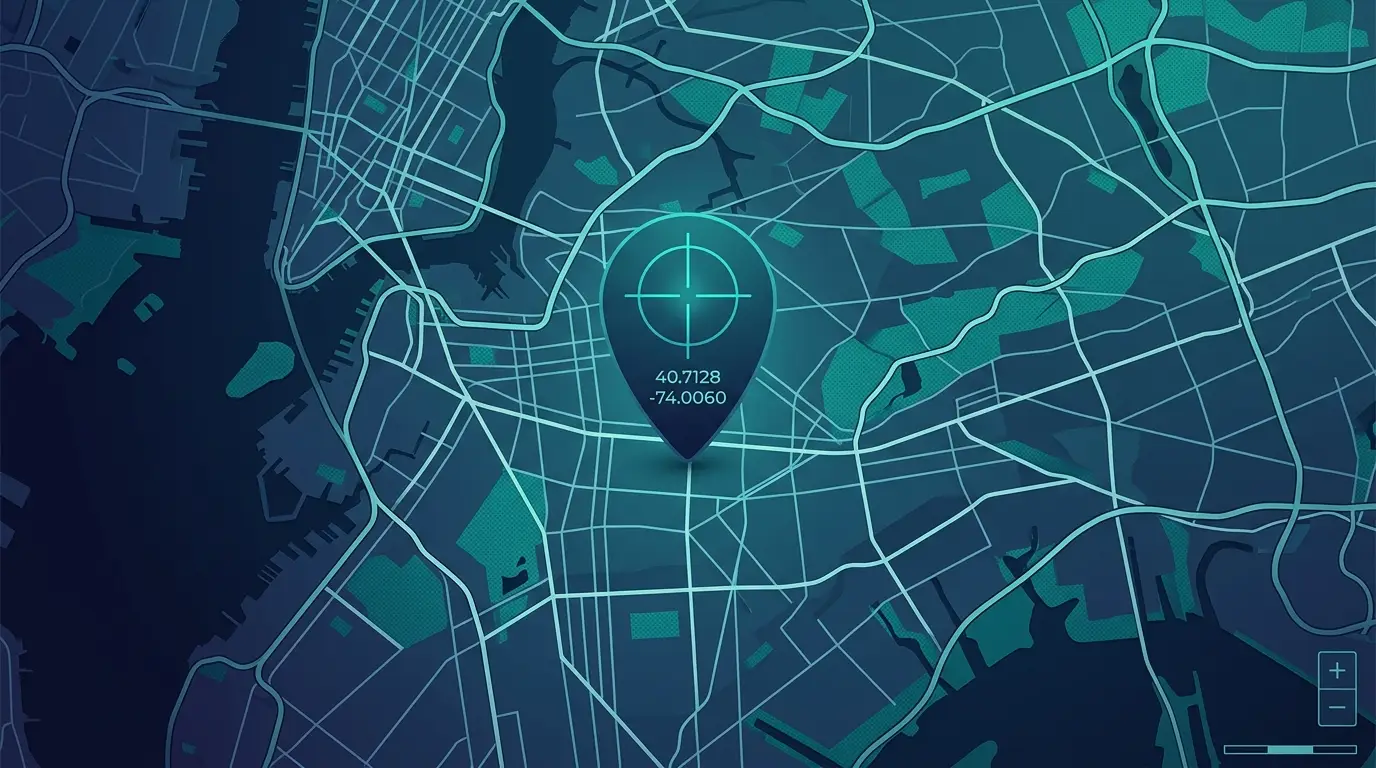 A Pin Records Coordinates, Not the Nearest Address