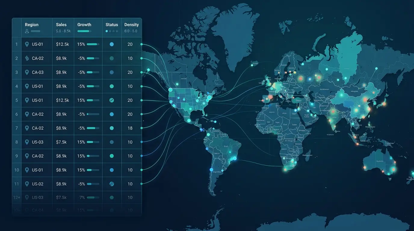 The Data Behind a Geo-Map