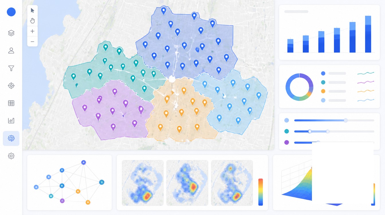 Predictive and Combinatorial Optimization visual for how ai is changing location intelligence in 2026.