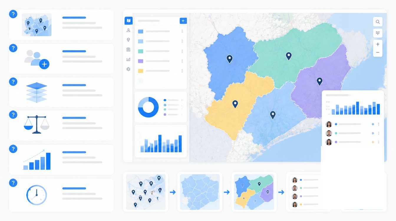 Frequently Asked Questions visual for how growing sales teams should add territories.
