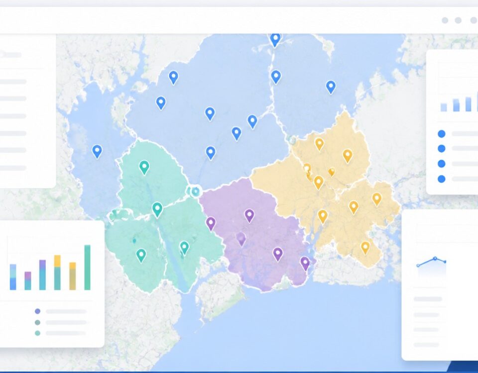 How to Build a Business Case for Territory Restructuring featured image with clean mapping and analytics visuals.