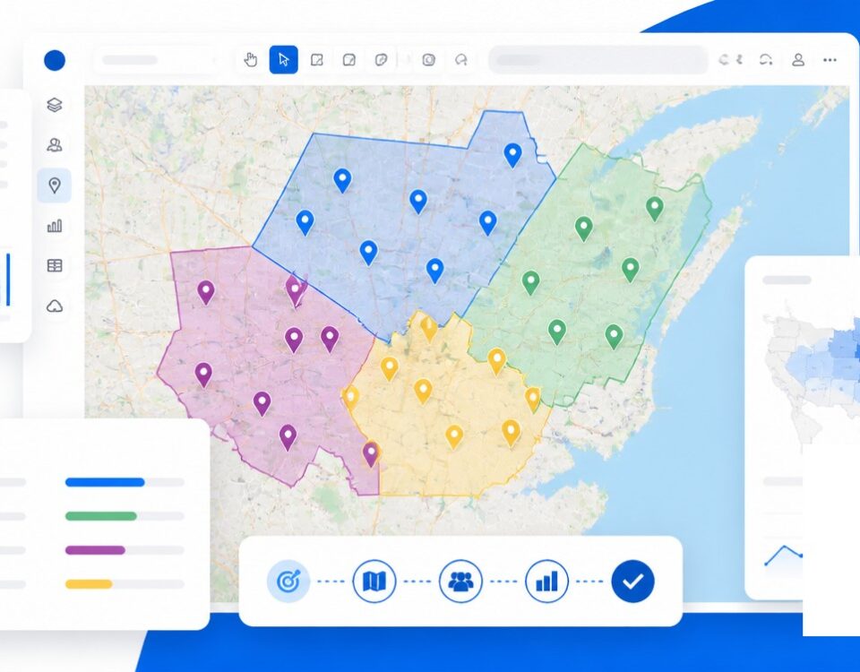 How to Build a Location Intelligence Strategy for Your Organization featured image with clean mapping and analytics visuals.