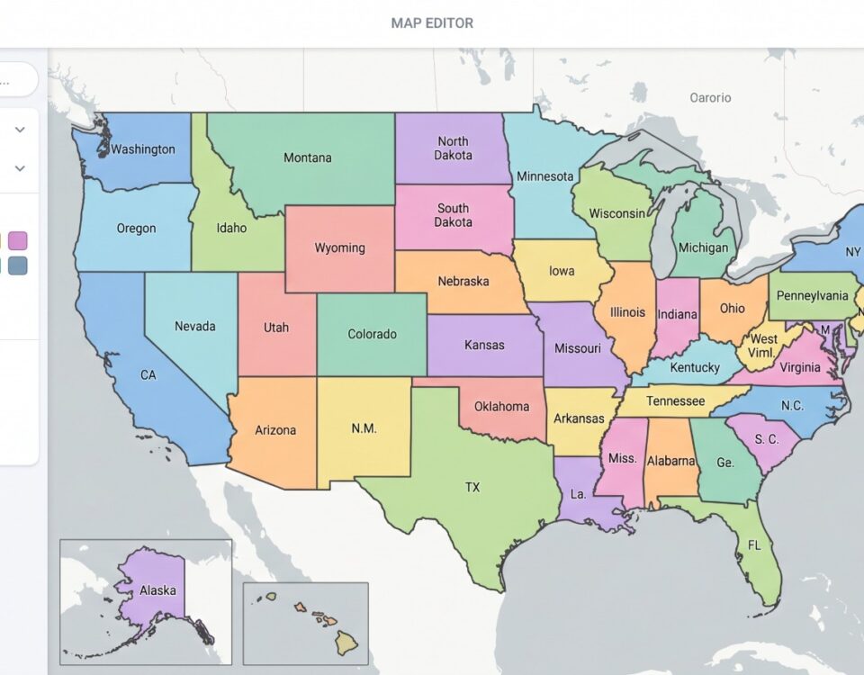 How to Create a US State Map — Maptive featured image.