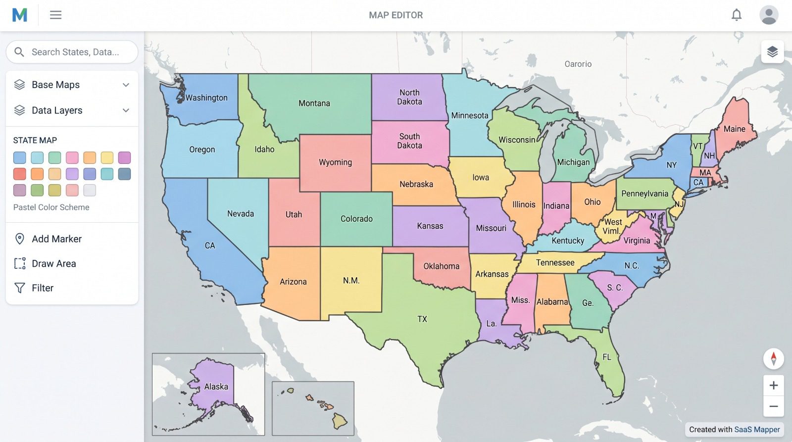 How to Create a US State Map — Maptive featured image.
