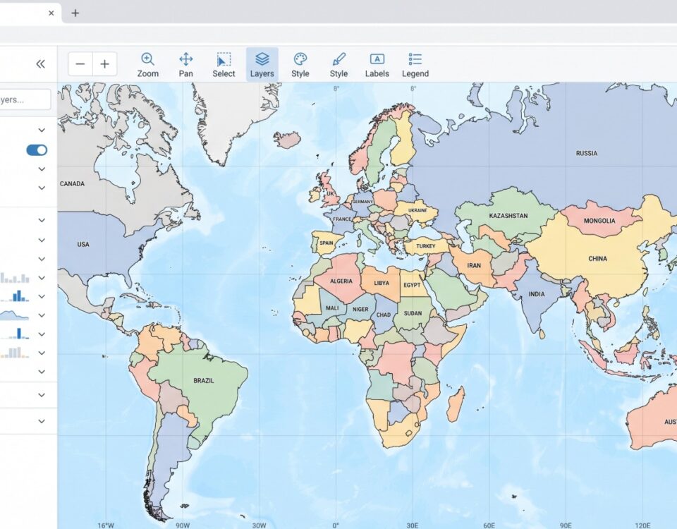How to Create a World Map With Country Borders — Maptive featured image.