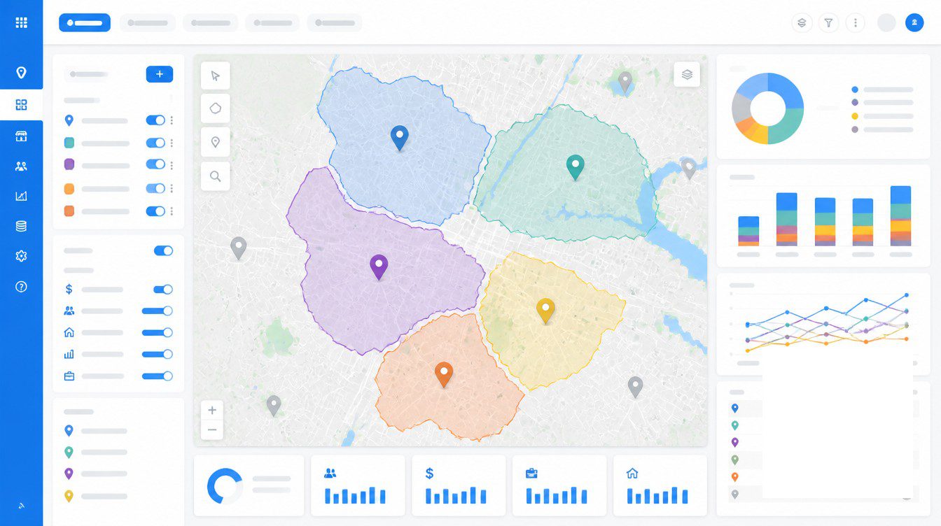 The Math Franchisors Should Set Before Site Selection visual for how to prevent franchise cannibalization with data.