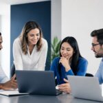 How to Stop Guessing Which Neighborhoods to Target hero image showing a professional business team planning together.