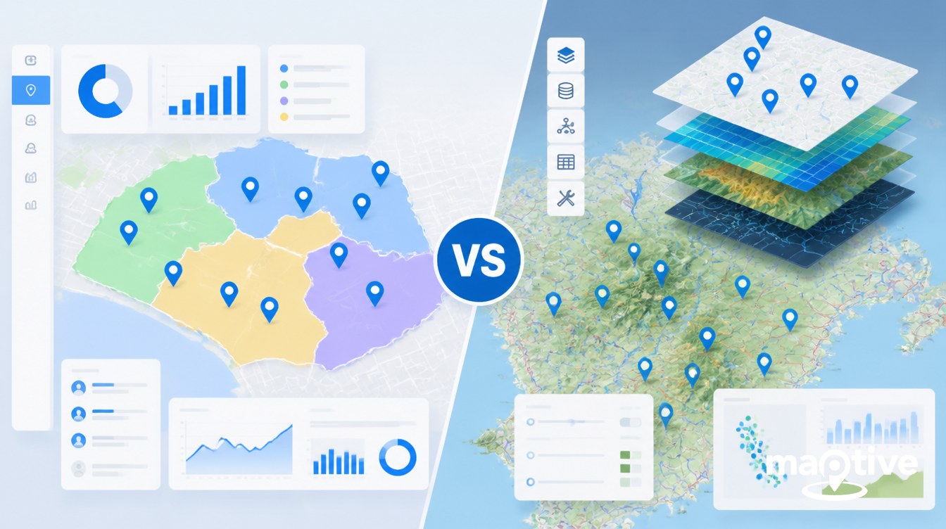 Location Intelligence vs GIS: What’s the Difference? featured image with clean mapping and analytics visuals.