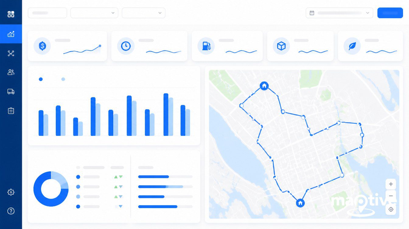 Measuring ROI on Route Optimization visual.