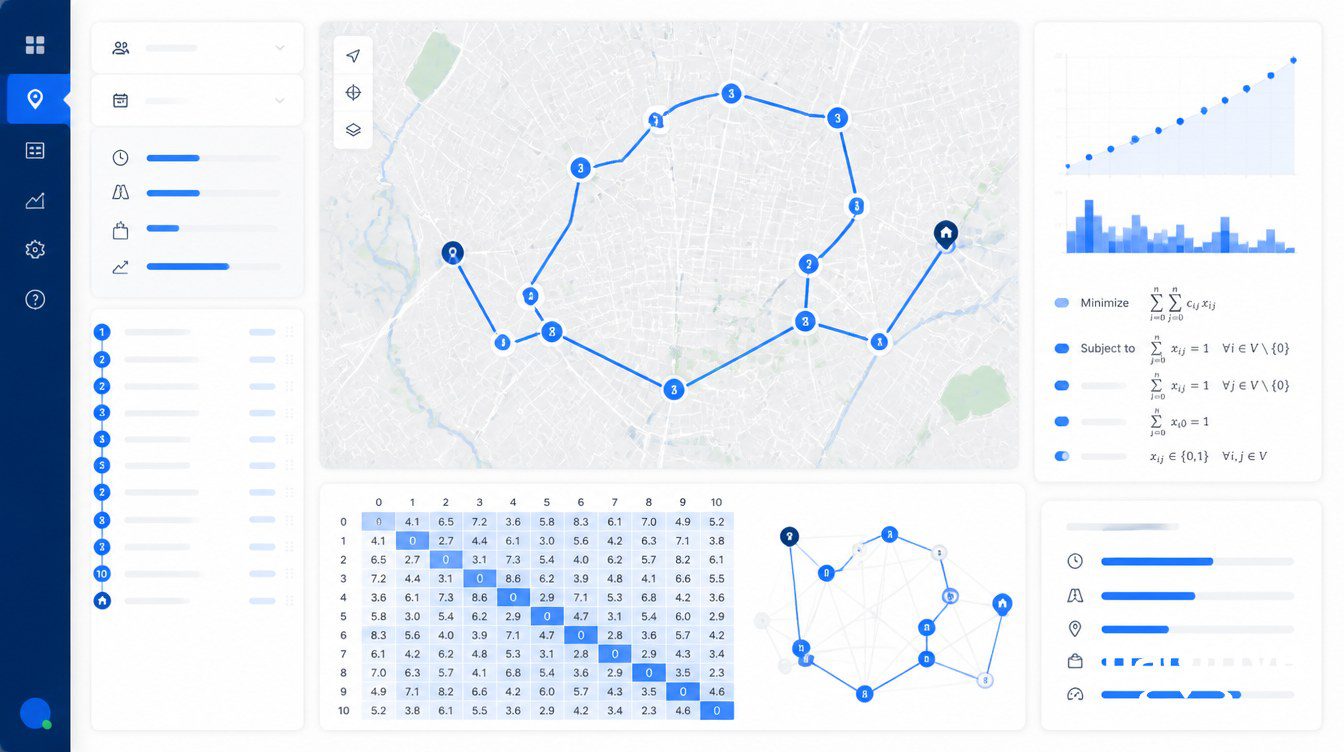 The Routing Math Behind Field Sales visual.