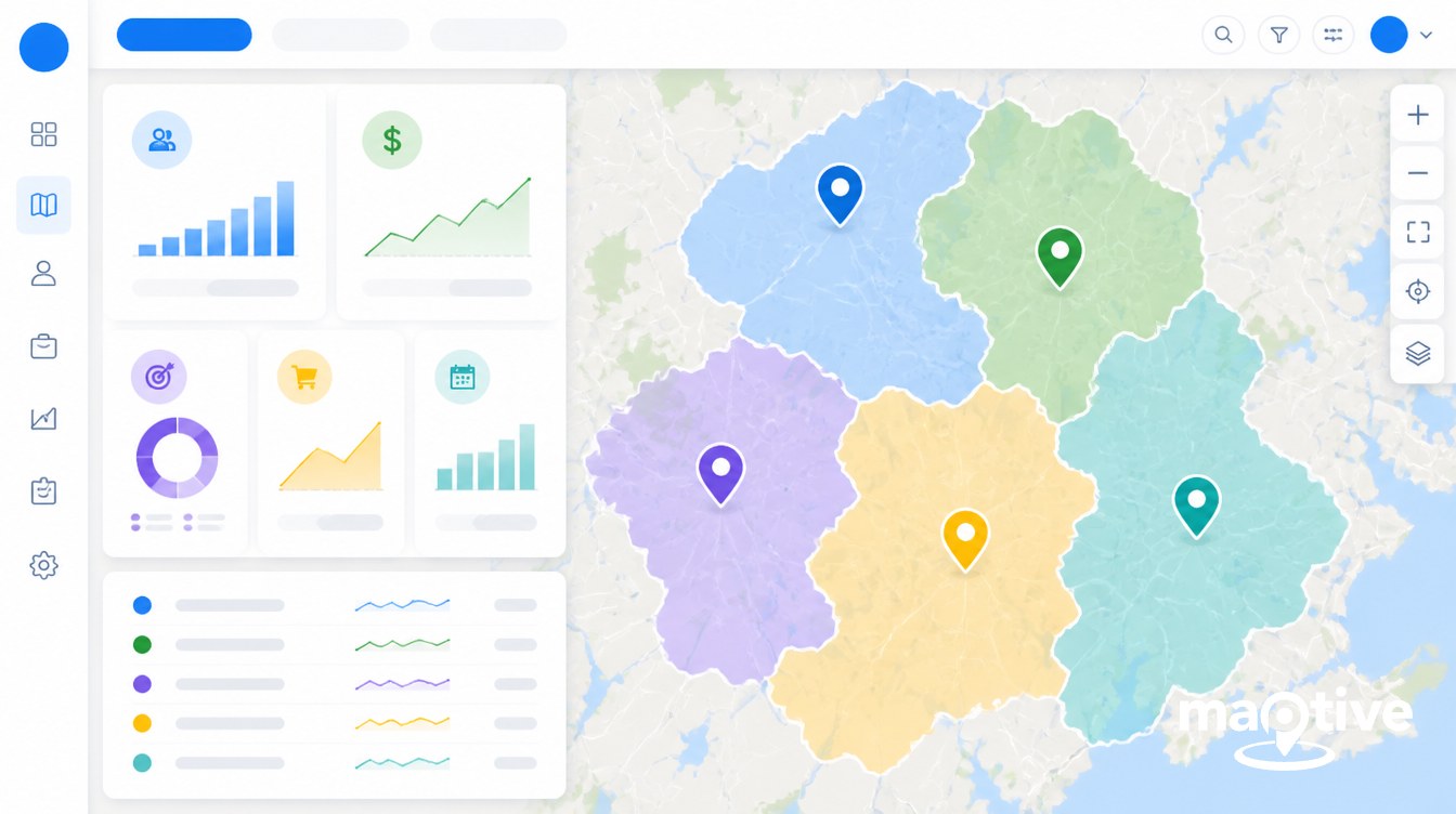 The 5 Metrics That Reveal Territory Health featured image with clean mapping and analytics visuals.