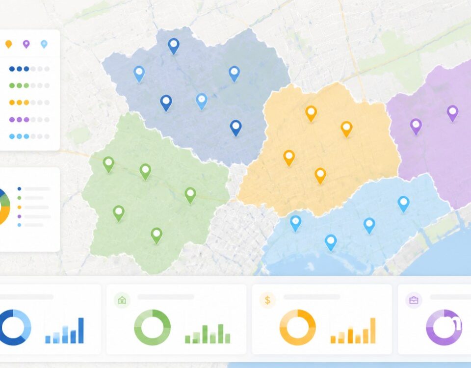 Using Demographics to Score Franchise Territory Potential featured image with clean mapping and analytics visuals.