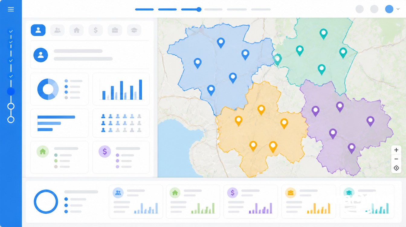 The Customer Profile Step Most Operators Skip visual for using demographics to score franchise territory potential.